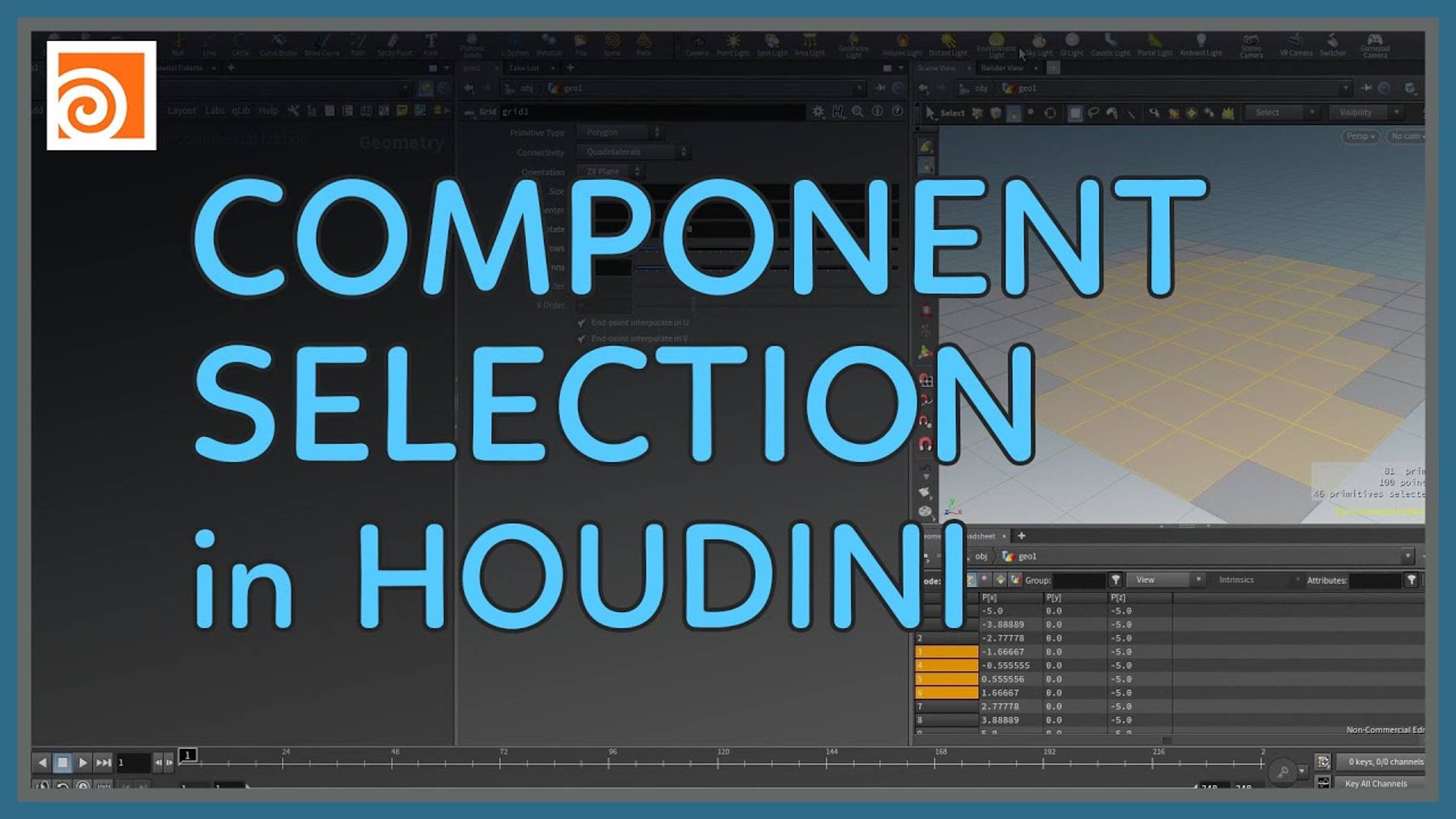 06 Component Selection in Houdini