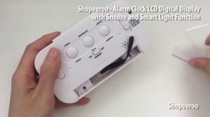 Alarm Clock LCD Digital Display with Snooze and Smart Light Function 5 COLORS