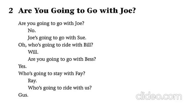 GrammarChants 9.2 Are you going to go with Joe смотреть онлайн