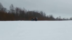 Вездеход "ЛЕСНИК" по глубокому снегу