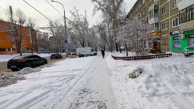 Прогулка по снежному Екатеринбургу в конце января