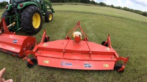 Finish mower vs Flail vs Rotary cutter.  Episode #9 Caroni TM1900, Caroni TC910, John Deere 4066R