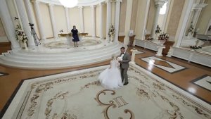 Церемония бракосочетания в Екатерининском загсе