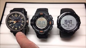 Casio PRG-270, PRG-600 & Suunto Core | Barometric Pressure Comparison
