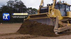 Komatsu D155AX-8 operator controls