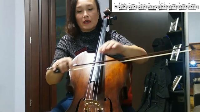Способы разыгрывания рук на любом упражнении для виолончели