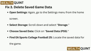 How To Fix EA College Football 25 Crashing On PS5 Error CE-108255-1 And CE-100096-6