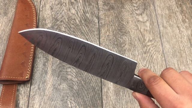ASH K127 Damascus Steel Custom Handmade Kitchen Chef knife 12 5