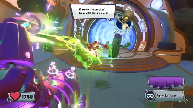 Robot Cat Fights The Giga Plants | PvZ Garden Warfare 2