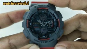 How to set time on casio G-SHOCK GA-140-4ADR tutorial #watchservicebd