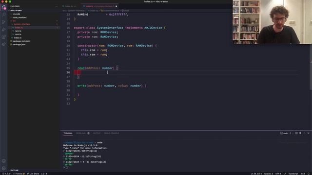 Hardware RISC-V CPU in TypeScript First Steps