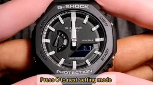How to Set TIME G-Shock GA-2100-1ADR [Cal.5611]