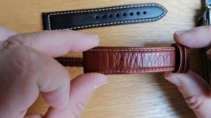Maikes Brown Leather Watch Strap