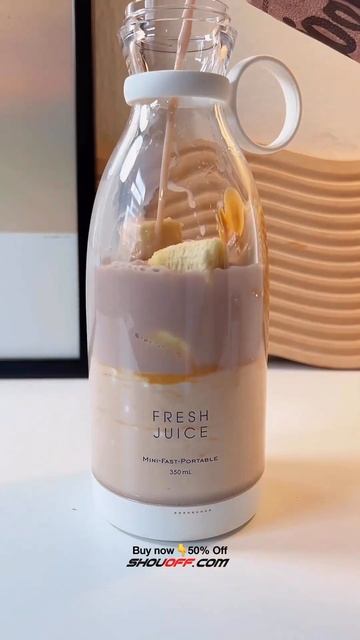 FRESH JUICE™ PORTABLE BLENDER                      #freshjuicerecipe #fruits #shakes