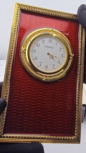 Настольные часы Faberge Prince Felix / Металл, позолота, эмаль "гильош" продажа в Киеве!