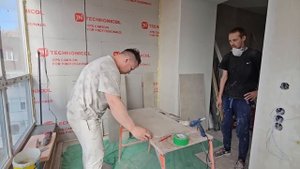 Подоконник из керамогранита/лайфхак от плиточника/как запилить угол на керамограните под 45