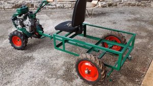 Costruzione carrello-cassone per motozappa Casorzo con motore Cotiemme