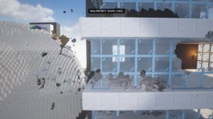 GREY Black Hole in Realistic MINECRAFT Village in TEARDOWN