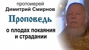 Проповедь о плодах покаяния и страдании (2008.02.10). Протоиерей Димитрий Смирнов