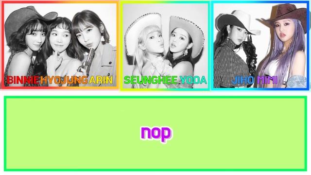 [파트별가사] 오마이걸 (OH MY GIRL) - NE♡N(NEON) Color Coded Lyrics/Han