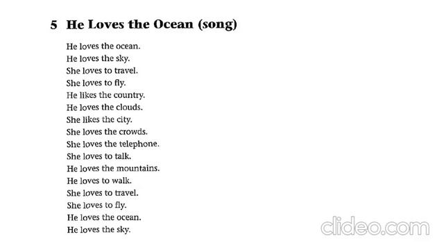 GrammarChants 4.5 He loves the ocean смотреть онлайн