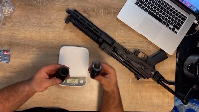 Tabletop overview of the PSA AK-105  AK74 chambered in 5.45x39
