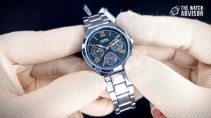 Casio Women Classic Watch LTP-V300D-1A2 Review | Silver Chain Black Dial Watch