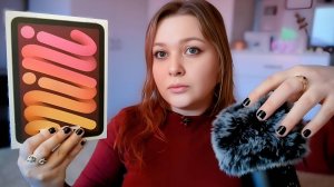 АСМР приятный шепот + триггеры + распаковка iPad mini 7 (2024) 🍏 ASMR unboxing