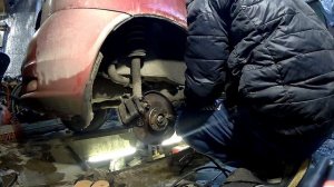 #Калина спорт, ремонт тормозной системы, установка проставок