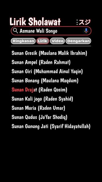 Lirik Sunan Gresik