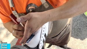 🔪🔪KNIFE on my ADIDAS 🤩🤩 Shoe Shine ASMR 🔪Suede Technique - Unintentional ASMR