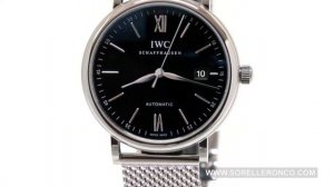 IWC Portofino Automatic Black Steel Bracelet 40mm
