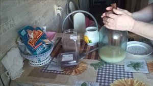 СТАВИМ ЗАКВАСКУ  ДЛЯ ЯДРЕНОГО ДОМАШНЕГО КВАСА НА ОКРОШКУ