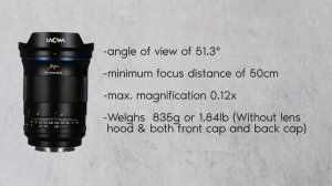 Laowa Argus 45mm f/0.95 FF lens