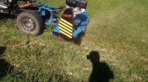 Испытание косилки измельчителя для минитрактора