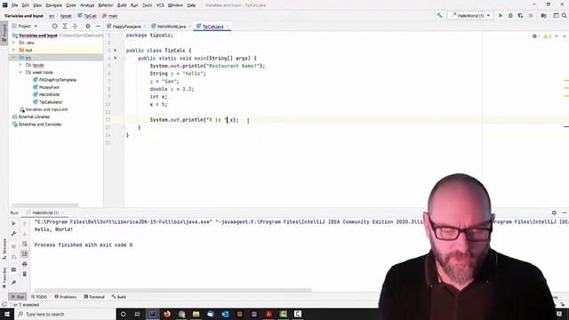 Programming in Java - 1.2   Variables, Input Output