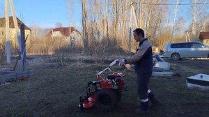 Первый запуск роторной косилки Brait под ВОМ