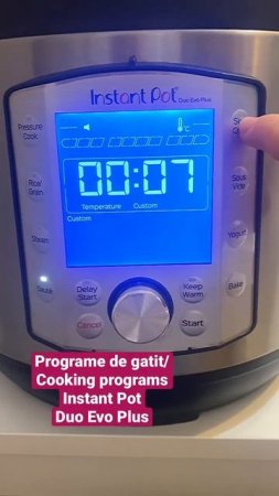 Cele 48 de programe de gatit ale Instant Pot Duo Evo Plus🌟 #instantpot #tipsandtricks #shortsfeed