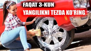 Yangilikni tezda ko'ring Maviy Avtomoykada 3 kunlik skidka shoshilib foydalanib qolamiz