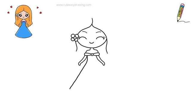 How to Draw a Cute Little Girl, Easy Drawings @CuteEasyDrawings