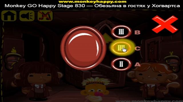 Прохождение Игры. Обезьянка Идёт К Счастью. Этап 830. Обезьяна В Гостях У Хогвартса. Онлайн Игры. смотреть онлайн