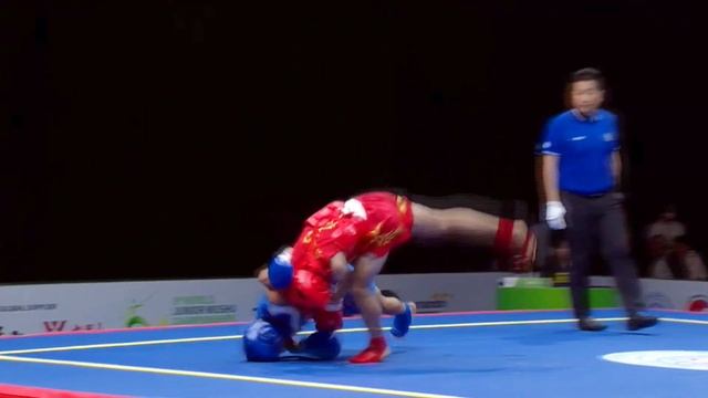 Dhruv 🇮🇳 vs Jiaming Ou 🇨🇳 48 kg FINAL bout in 8th World Junior Wushu Championship, Indonesia