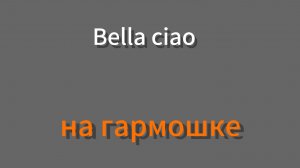 "Bella ciao"  на гармошке.