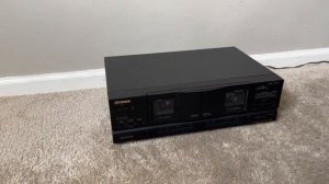 Fisher CR-W9335 Stereo Dual Double Cassette Deck Tape Player