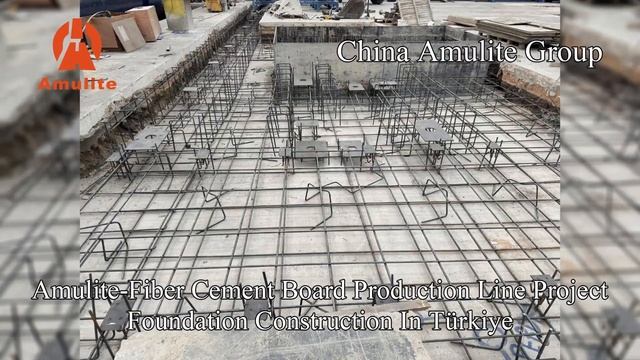 Amulite's Project in Egypt - Cement Tile Foundation Construction #building #fibercementtile