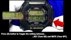 CASIO G-Shock GX-56 How to adjust Key tone & Power Saving - Tutorial