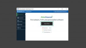 Очистка Windows от вирусов через Malwarebytes ADWCLEANER