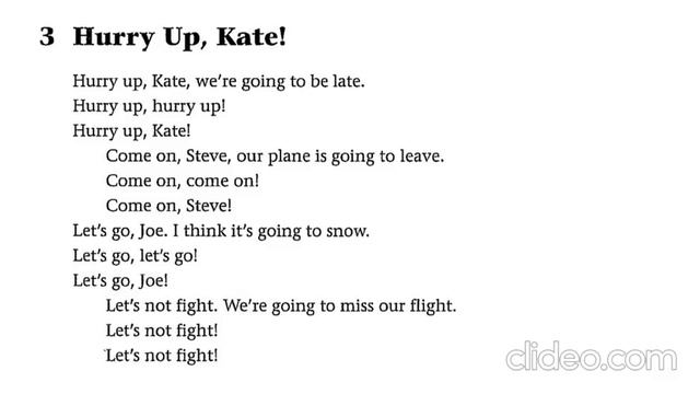 GrammarChants 9.3 Hurry up Kate смотреть онлайн