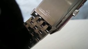 Jaeger LeCoultre Reverso Duo face in steel. Ref.270.8.54 Manual Wind Watch Function Testing