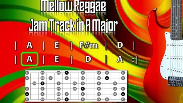 Mellow Reggae Backing Track in A